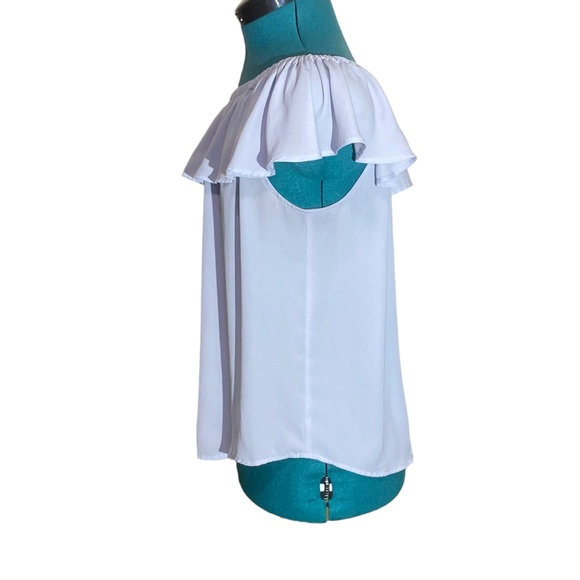 Loft Off-Shoulder Ruffle Blouse - Picture 9 of 13